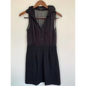 Forever 21 Black Dress With Sheer Top